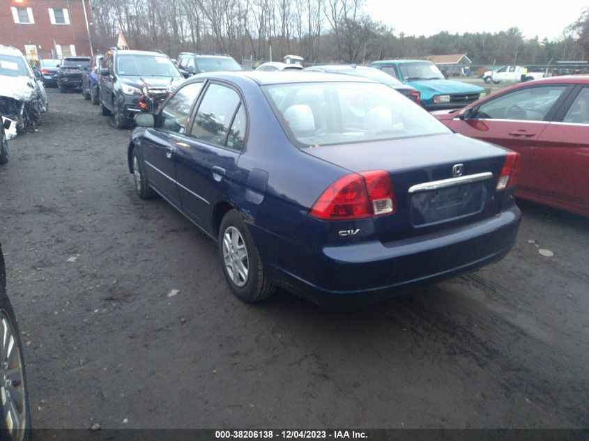 2003 Honda Civic Lx VIN: 2HGES16543H582551 Lot: 38206138