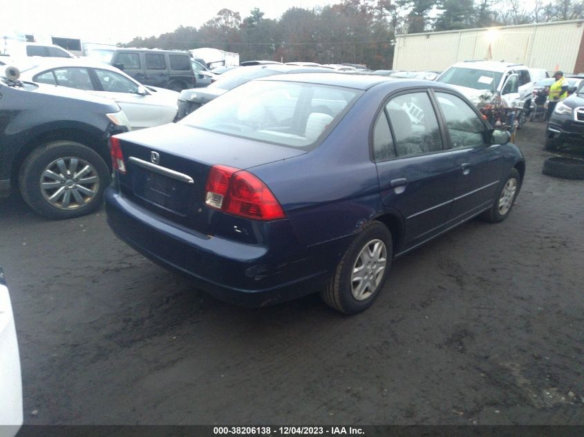 2003 Honda Civic Lx VIN: 2HGES16543H582551 Lot: 38206138