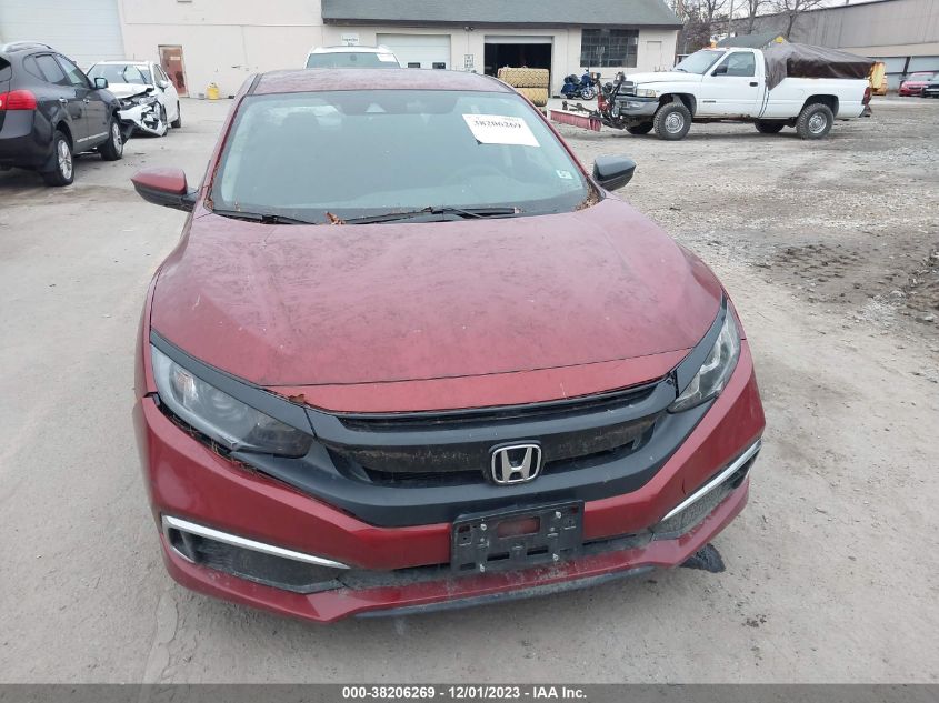 2019 Honda Civic Lx VIN: 19XFC2F6XKE046373 Lot: 38206269