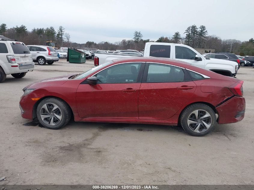 2019 Honda Civic Lx VIN: 19XFC2F6XKE046373 Lot: 38206269