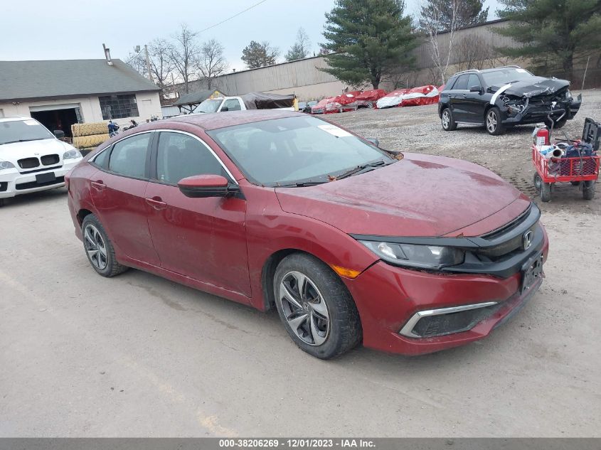 2019 Honda Civic Lx VIN: 19XFC2F6XKE046373 Lot: 38206269