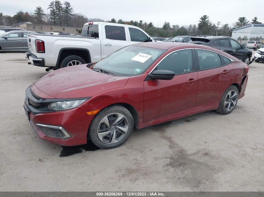 2019 Honda Civic Lx VIN: 19XFC2F6XKE046373 Lot: 38206269