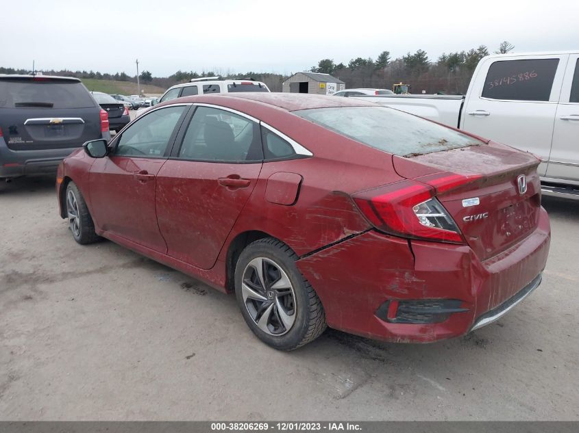 2019 Honda Civic Lx VIN: 19XFC2F6XKE046373 Lot: 38206269