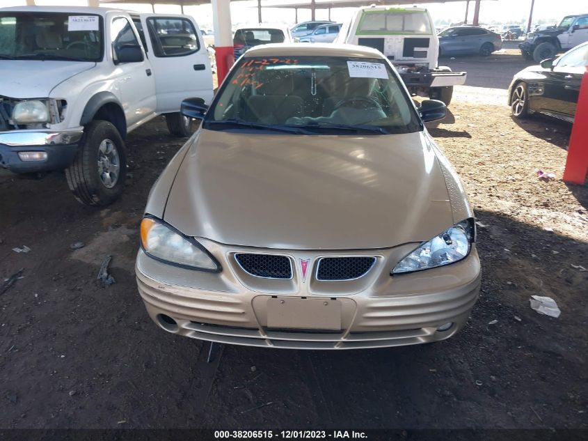 1G2NE52T71M642306 2001 Pontiac Grand Am Se