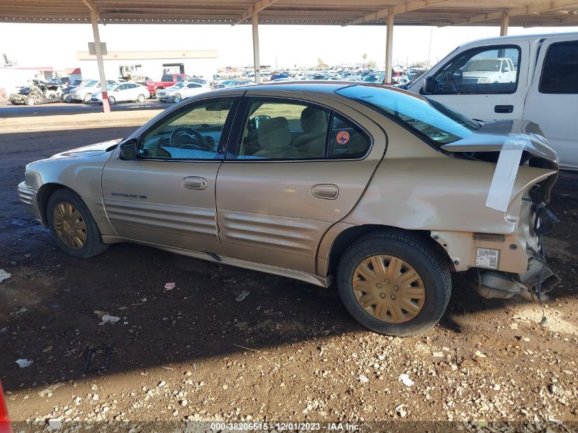 1G2NE52T71M642306 2001 Pontiac Grand Am Se