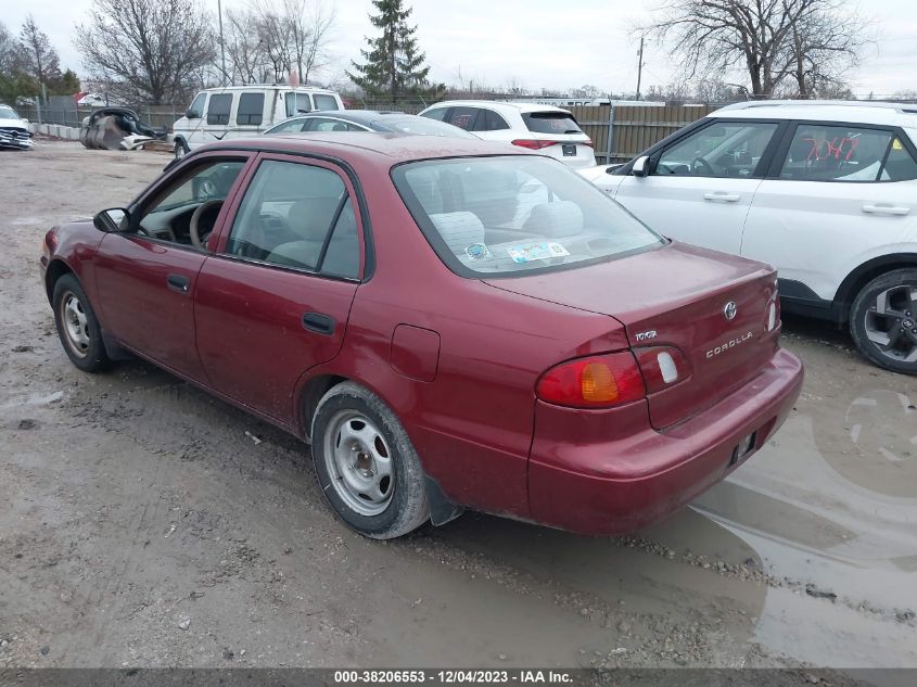 2000 Toyota Corolla Ve VIN: 1NXBR12E6YZ380345 Lot: 38206553