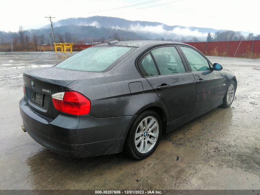 2007 BMW 3 Series 328I VIN: WBAVC53567FZ77536 Lot: 38207686