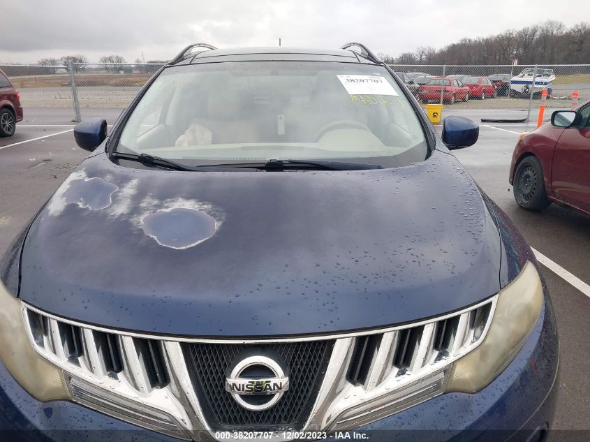 2010 Nissan Murano Sl VIN: JN8AZ1MU0AW014321 Lot: 38207707