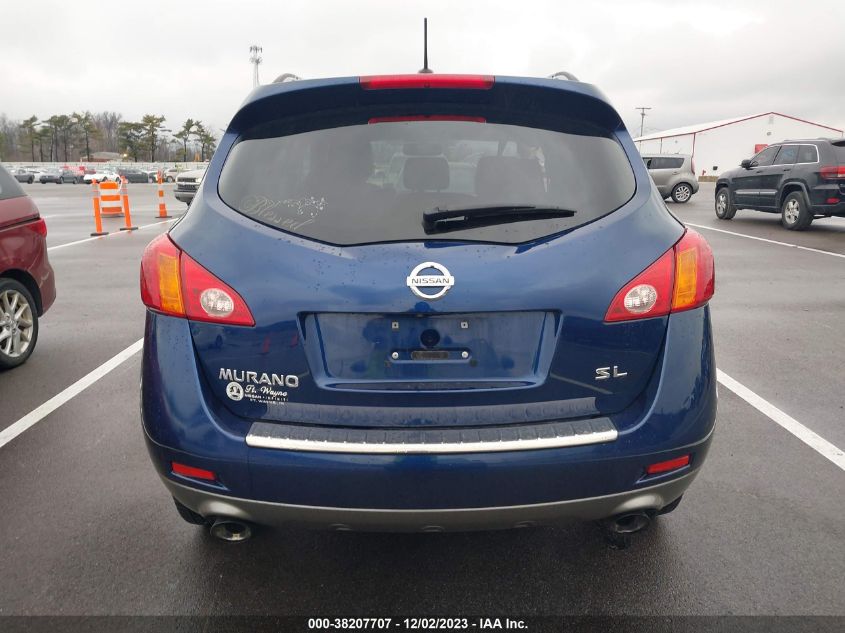 2010 Nissan Murano Sl VIN: JN8AZ1MU0AW014321 Lot: 38207707