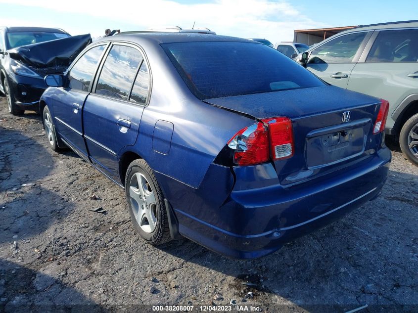 2004 Honda Civic Ex VIN: 2HGES26764H553044 Lot: 38208007