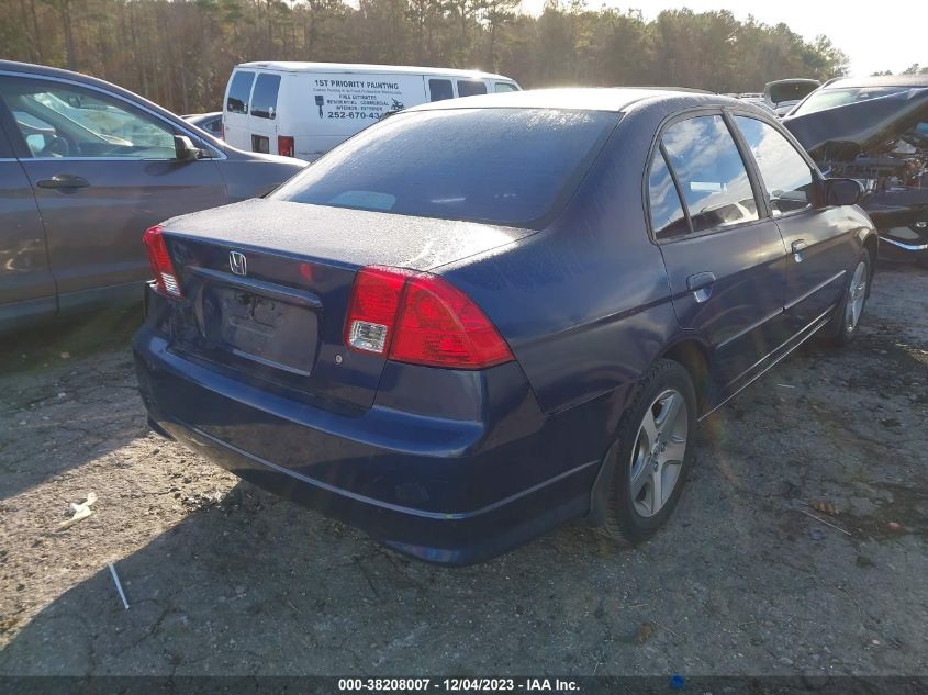 2004 Honda Civic Ex VIN: 2HGES26764H553044 Lot: 38208007