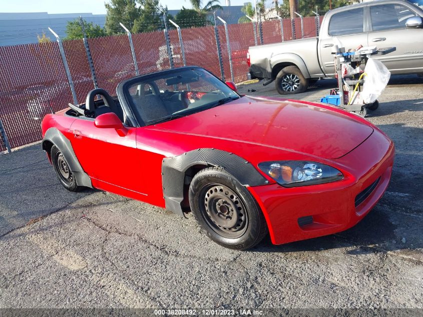 2001 Honda S2000 VIN: JHMAP11451T000887 Lot: 38208492