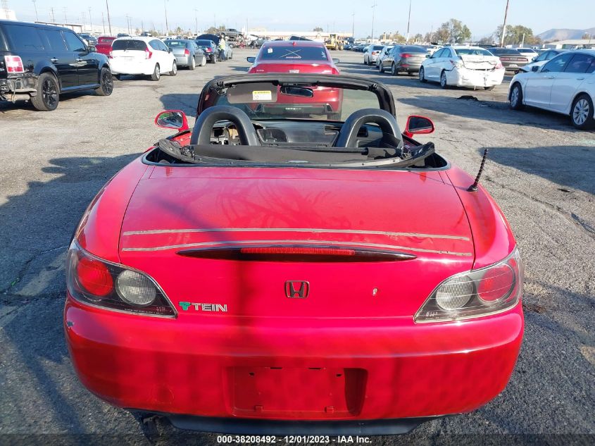 2001 Honda S2000 VIN: JHMAP11451T000887 Lot: 38208492