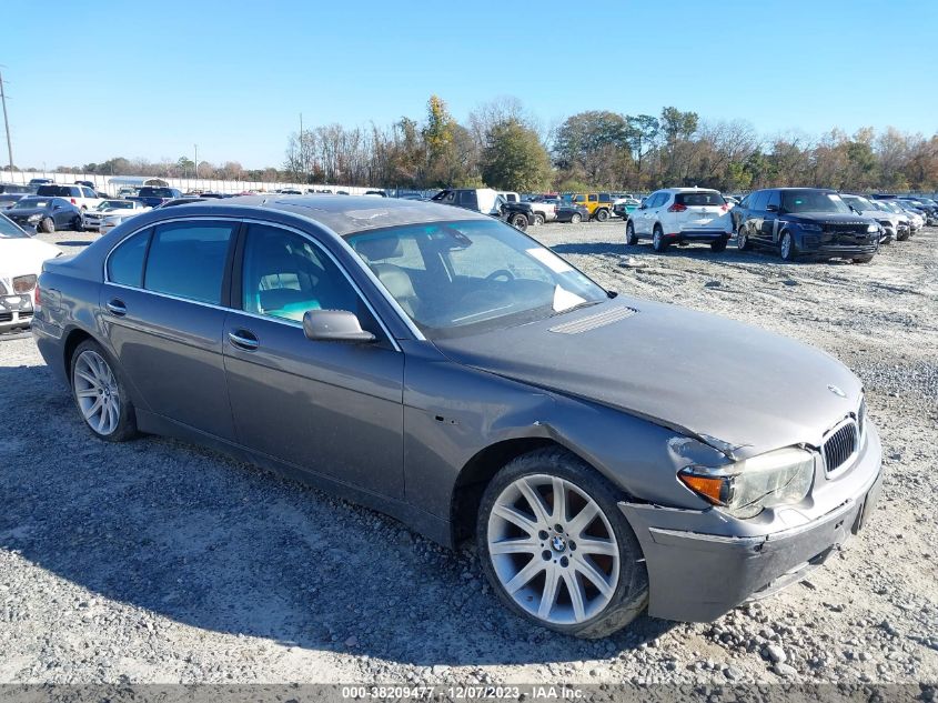 2005 BMW 745Li VIN: WBAGN63565DS59518 Lot: 38209477