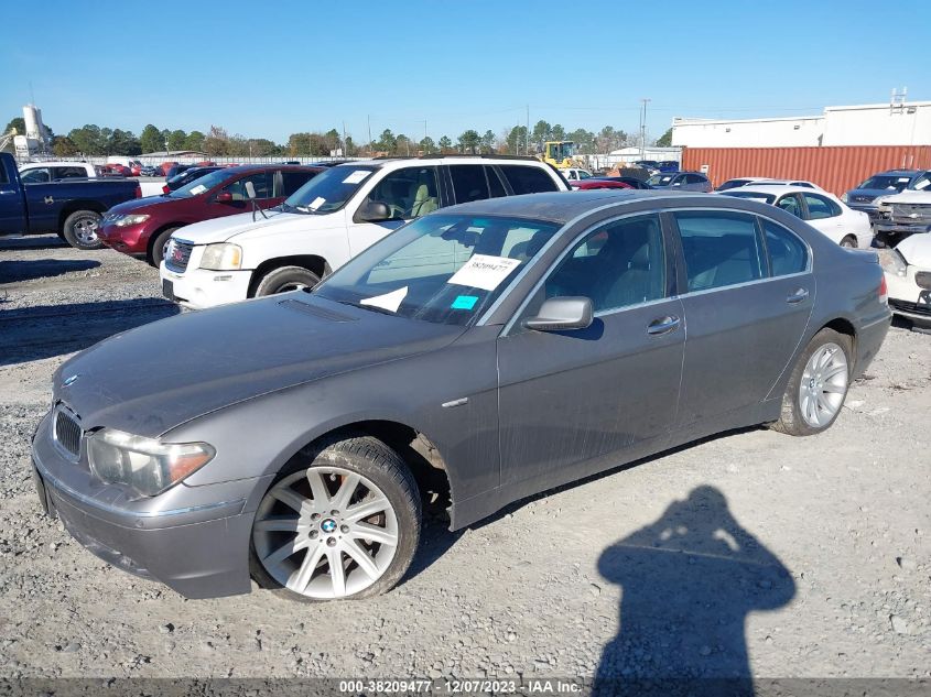 WBAGN63565DS59518 2005 BMW 745Li