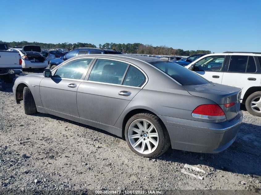 2005 BMW 745Li VIN: WBAGN63565DS59518 Lot: 38209477