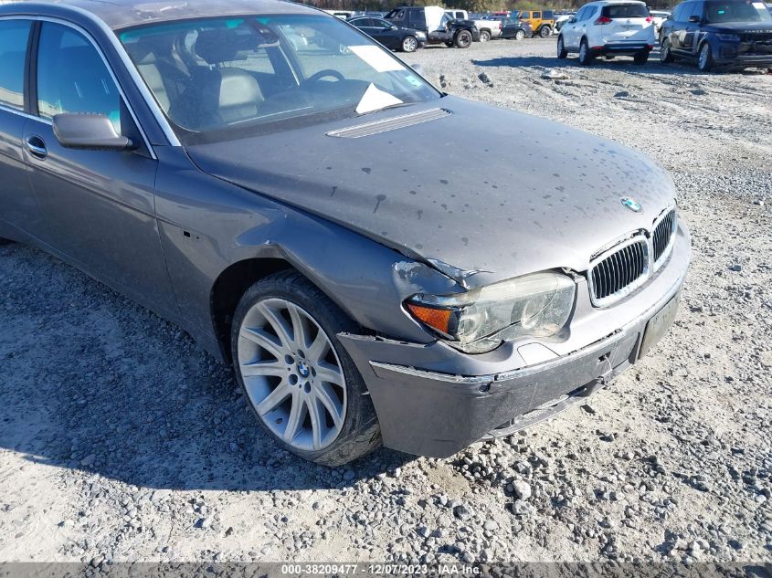 2005 BMW 745Li VIN: WBAGN63565DS59518 Lot: 38209477