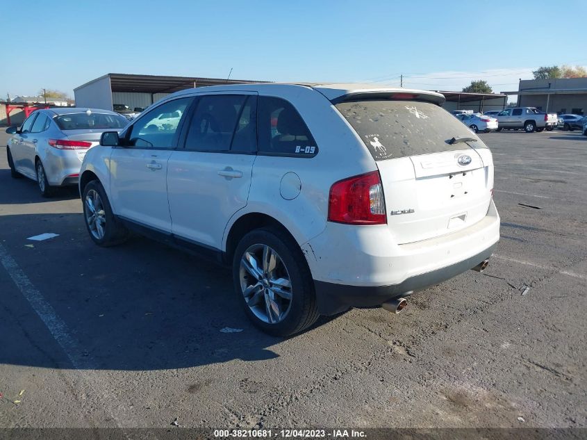 2013 Ford Edge Sel VIN: 2FMDK3JC4DBC62237 Lot: 38210681