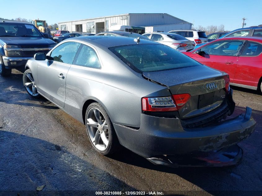 2012 Audi A5 2.0T Premium VIN: WAULFAFR3CA033786 Lot: 38210885