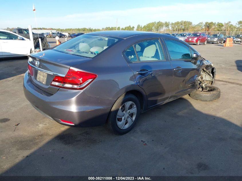 2014 Honda Civic Lx VIN: 2HGFB2F58EH532426 Lot: 38211008