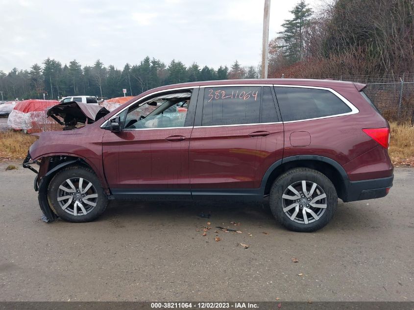 2021 Honda Pilot Awd Ex-L VIN: 5FNYF6H55MB061209 Lot: 38211064