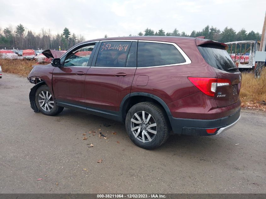 2021 Honda Pilot Awd Ex-L VIN: 5FNYF6H55MB061209 Lot: 38211064