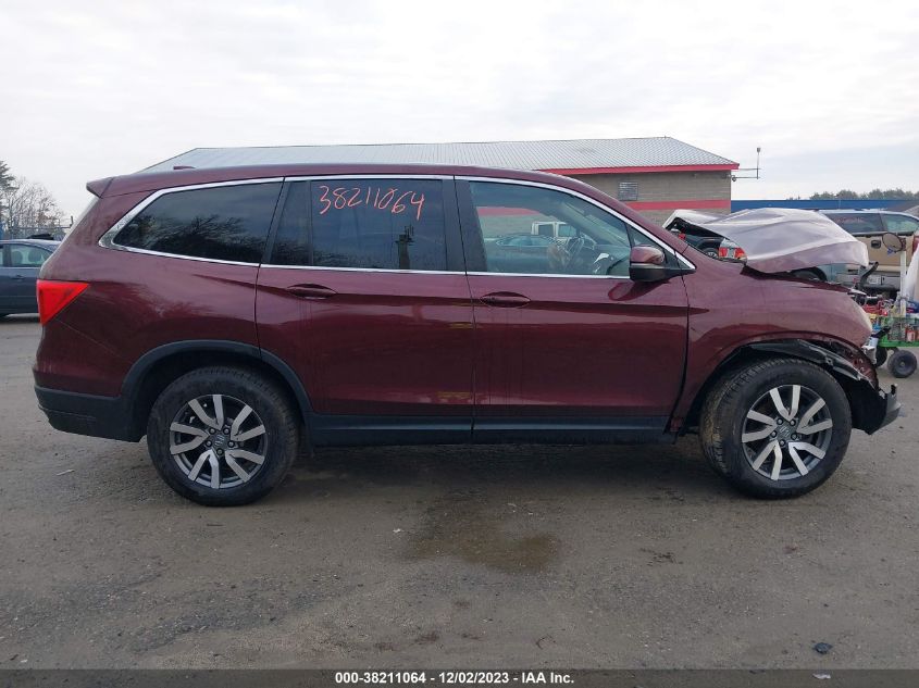 2021 Honda Pilot Awd Ex-L VIN: 5FNYF6H55MB061209 Lot: 38211064