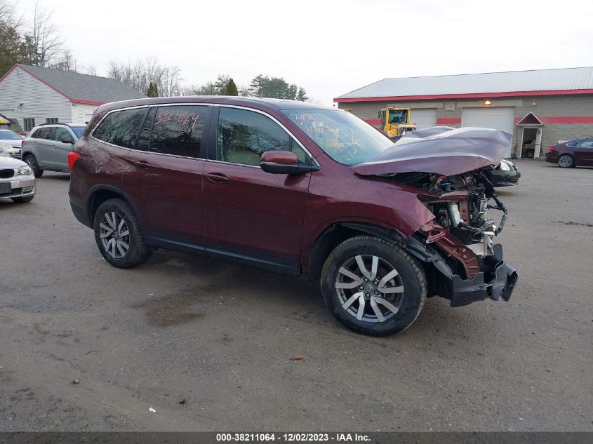 2021 Honda Pilot Awd Ex-L VIN: 5FNYF6H55MB061209 Lot: 38211064