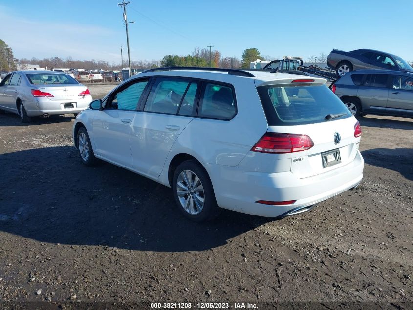 3VW117AU0KM509594 2019 Volkswagen Golf Sportwagen 1.8T S