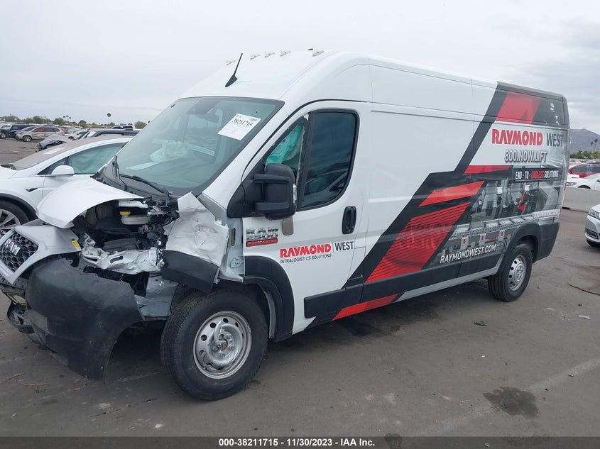 2022 Ram Promaster 2500 High Roof 159" Wb VIN: 3C6LRVDG1NE125487 Lot: 38211715