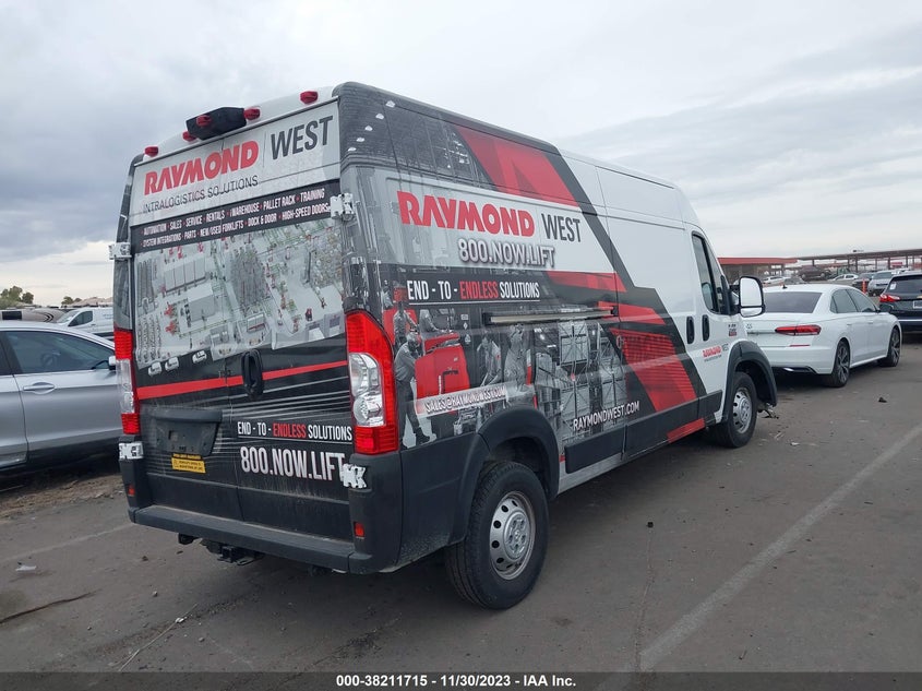 2022 Ram Promaster 2500 High Roof 159" Wb VIN: 3C6LRVDG1NE125487 Lot: 38211715