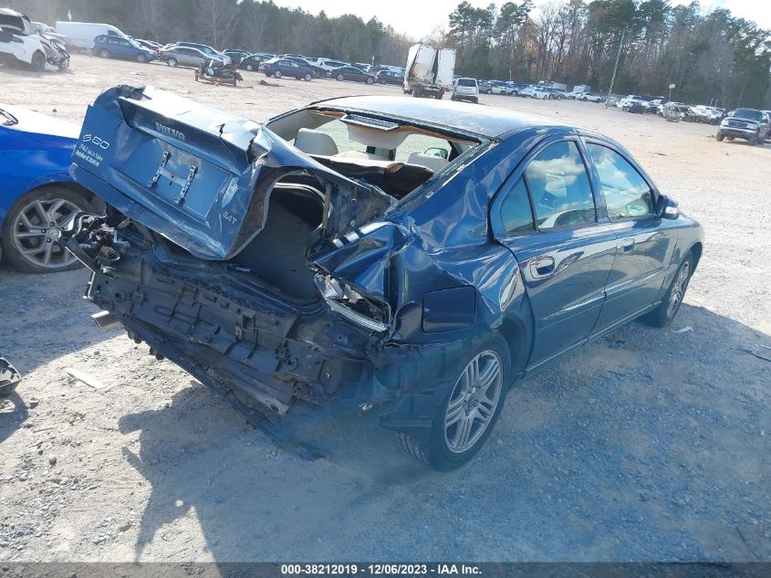 2008 Volvo S60 2.5T/2.5T W/Snrf VIN: YV1RS592982701049 Lot: 38212019