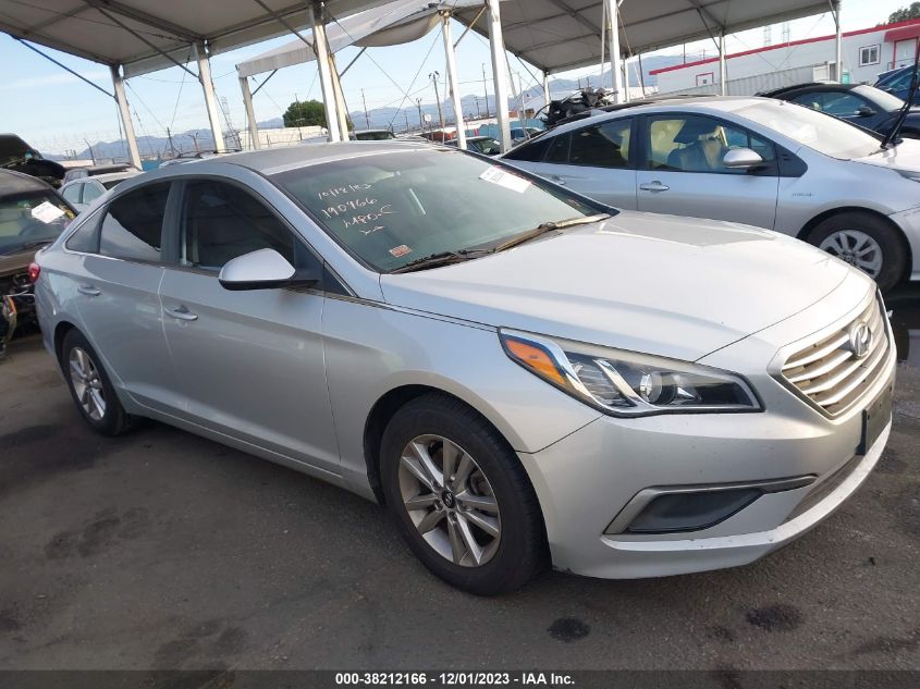 2017 Hyundai Sonata VIN: 5NPE24AF3HH587416 Lot: 38212166