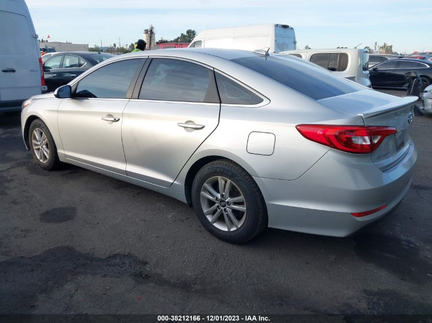 2017 Hyundai Sonata VIN: 5NPE24AF3HH587416 Lot: 38212166