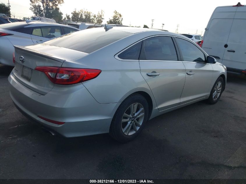 2017 Hyundai Sonata VIN: 5NPE24AF3HH587416 Lot: 38212166