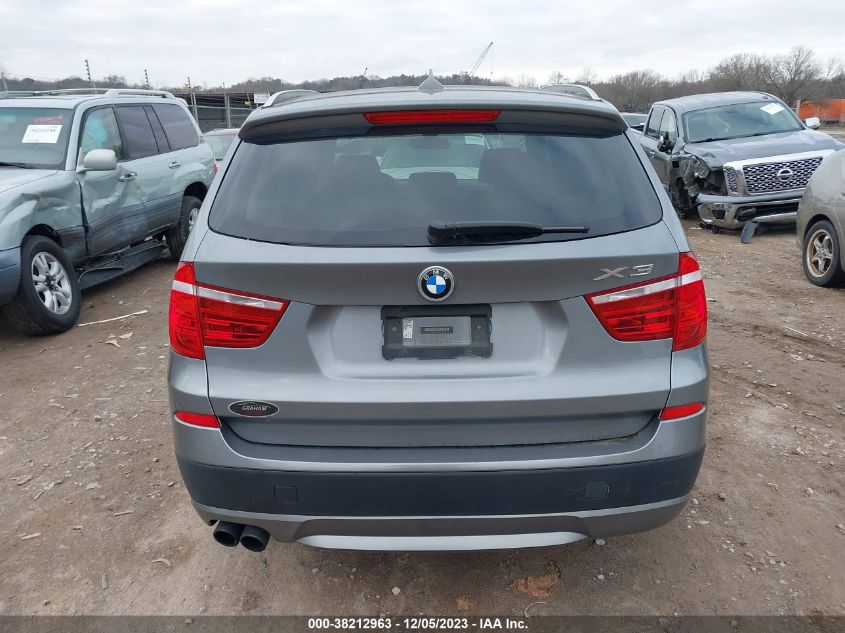 2013 BMW X3 xDrive28I VIN: 5UXWX9C53D0A10837 Lot: 38212963