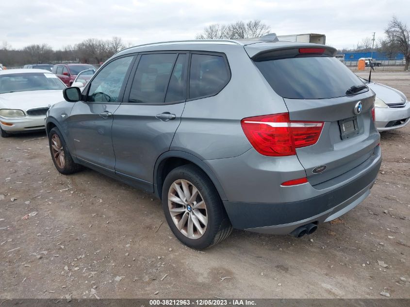 2013 BMW X3 xDrive28I VIN: 5UXWX9C53D0A10837 Lot: 38212963