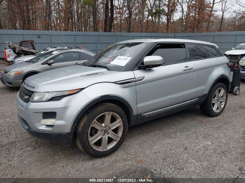 2013 Land Rover Range Rover Evoque Pure Plus VIN: SALVP1BG1DH734664 Lot: 38213587