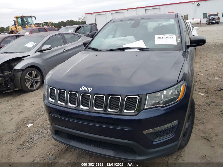 2018 Jeep Compass Sport 4X4 VIN: 3C4NJDAB1JT261376 Lot: 38213652