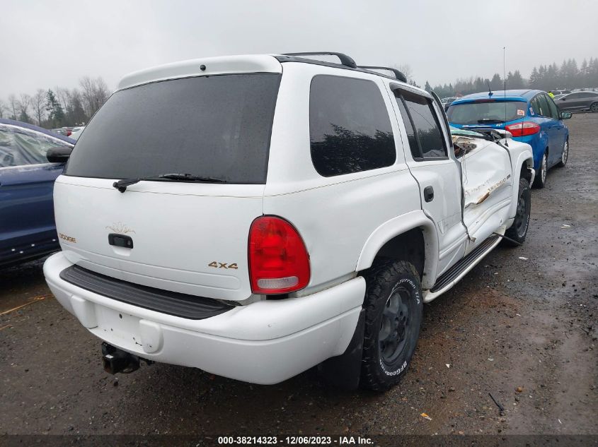 1999 Dodge Durango VIN: 1B4HS28Z7XF577852 Lot: 38214323