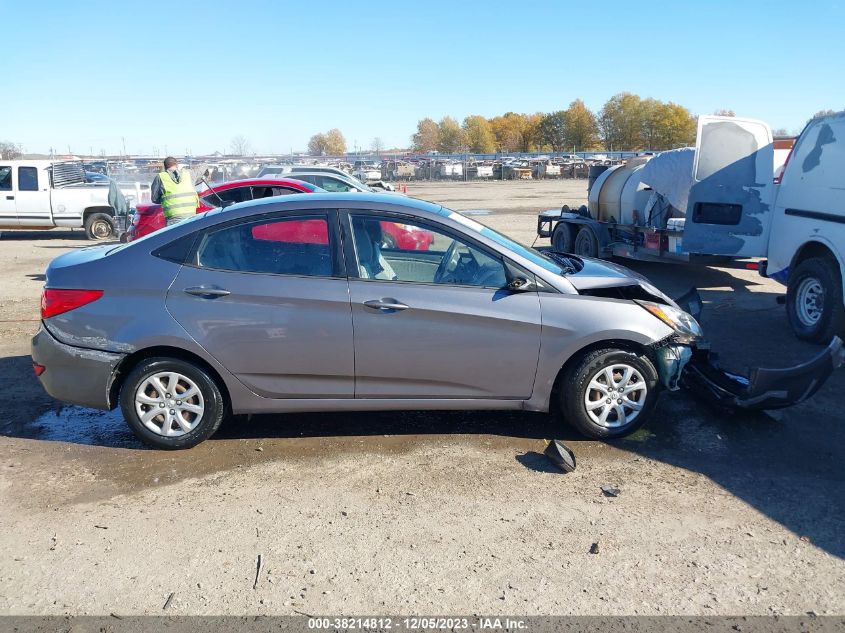 2013 Hyundai Accent Gls VIN: KMHCT4AE2DU468022 Lot: 38214812