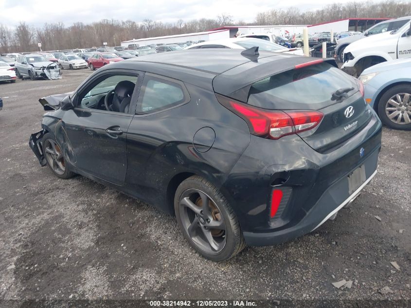 2019 Hyundai Veloster 2.0 VIN: KMHTG6AF5KU005295 Lot: 38214942