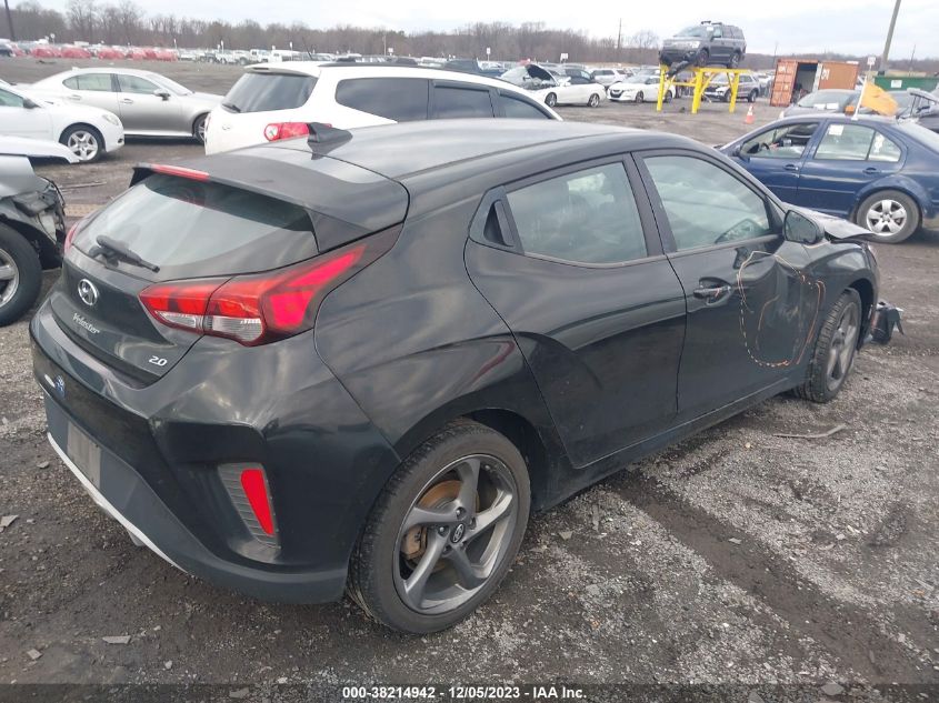 2019 Hyundai Veloster 2.0 VIN: KMHTG6AF5KU005295 Lot: 38214942