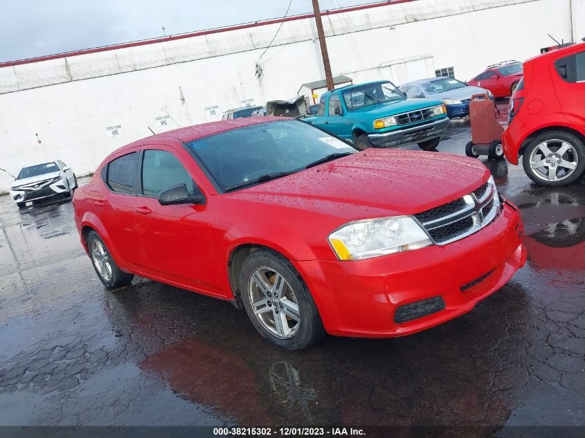 1C3CDZAB7DN625207 2013 Dodge Avenger Se