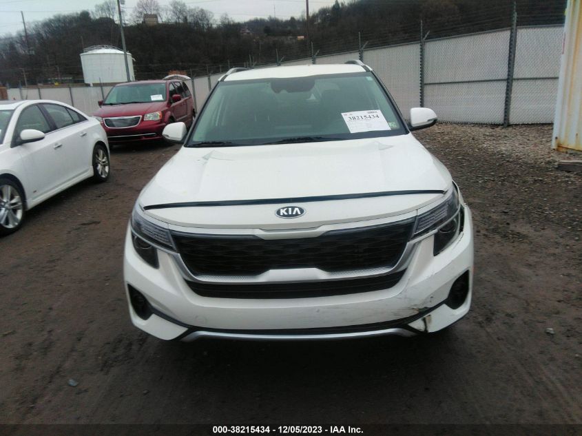 2021 Kia Seltos S Turbo VIN: KNDEUCA25M7152431 Lot: 38215434