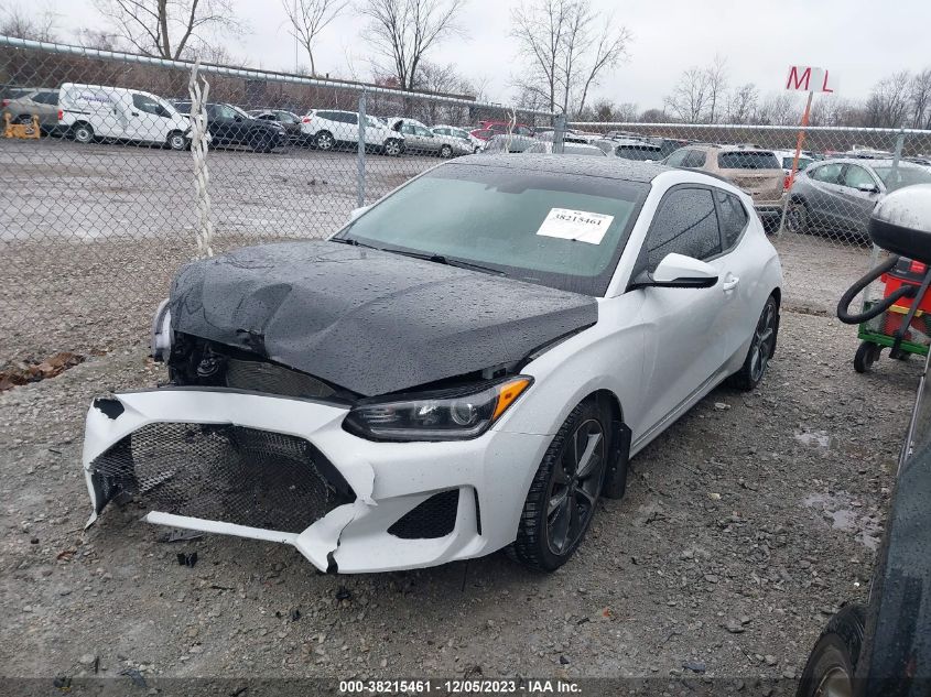 2019 Hyundai Veloster 2.0 Premium VIN: KMHTG6AF3KU004842 Lot: 38215461