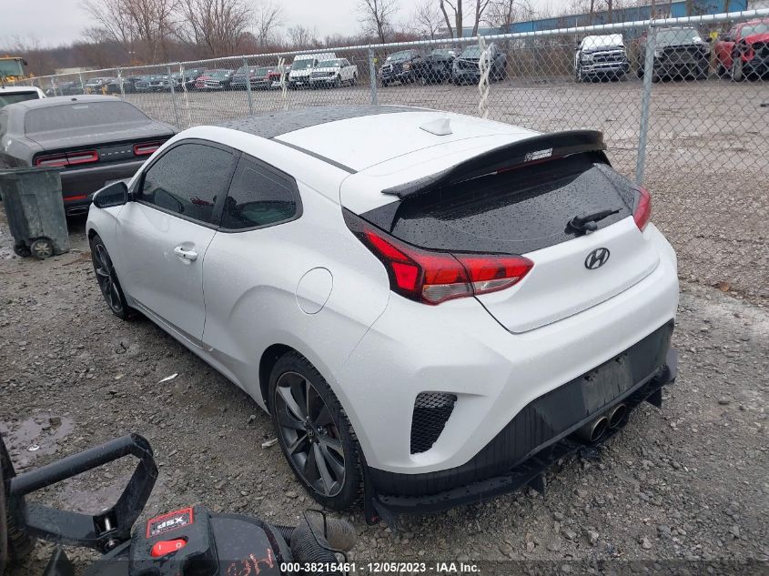 2019 Hyundai Veloster 2.0 Premium VIN: KMHTG6AF3KU004842 Lot: 38215461