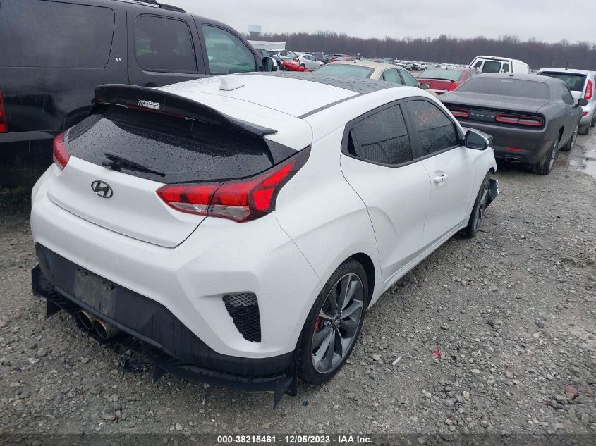 2019 Hyundai Veloster 2.0 Premium VIN: KMHTG6AF3KU004842 Lot: 38215461