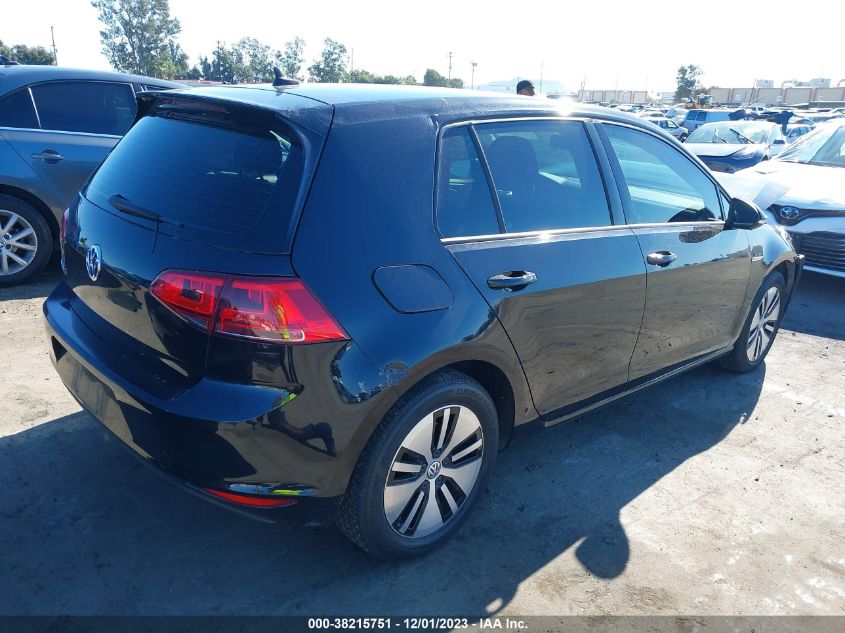 2016 Volkswagen E-Golf Se VIN: WVWKP7AU9GW915211 Lot: 38215751