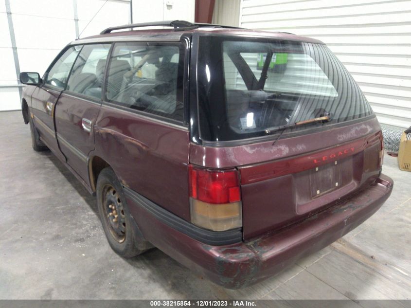 1992 Subaru Legacy L VIN: 4S3BJ6324N7902624 Lot: 38215854